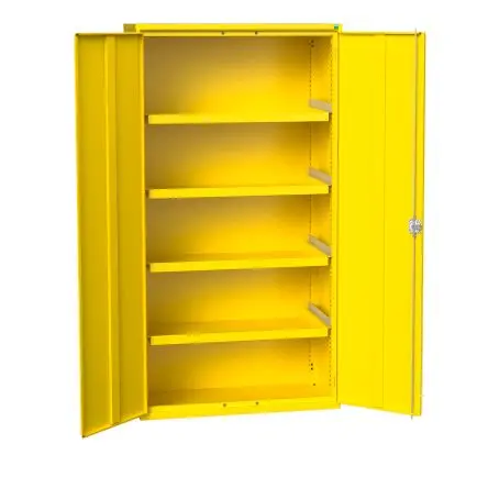 Produktfoto 1 von Bott Stahlblech Schränke für gefährliche Substanzen, 2 Tür Abschließbar, 4 Regal/e x 550 mm