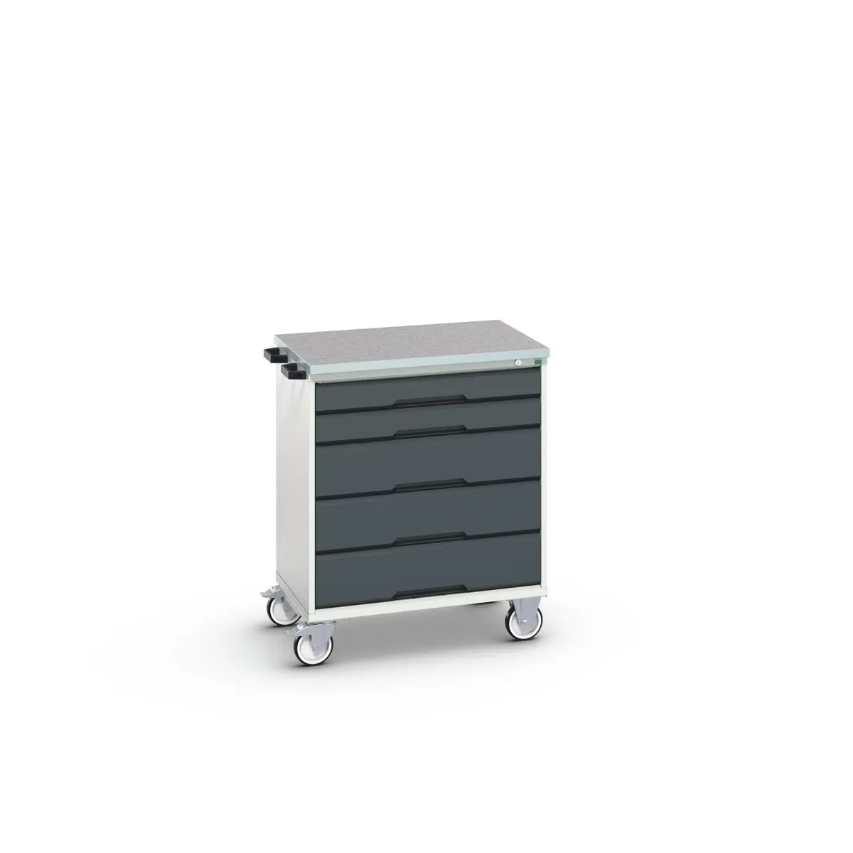Produktfoto 1 von Bott Stahl Schrank, Typ Werkzeugschrank 5 Schubladen mit Rädern, 980 mm x 800 mm x 600 mm
