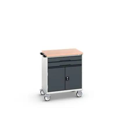 Produktfoto 1 von Bott Stahl Schrank, Typ Werkzeugschrank 2 Schubladen mit Rädern, 980 mm x 800mm x 600 mm