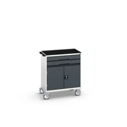 Produktfoto 1 von Bott Stahl Schrank, Typ Werkzeugschrank 2 Schubladen mit Rädern, 965 mm x 800mm x 550 mm