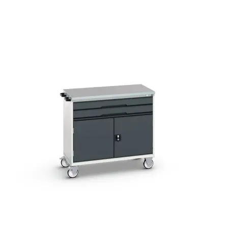 Produktfoto 1 von Bott Stahl Schrank, Typ Werkzeugschrank 2 Schubladen mit Rädern, 980 mm x 1050mm x 600 mm