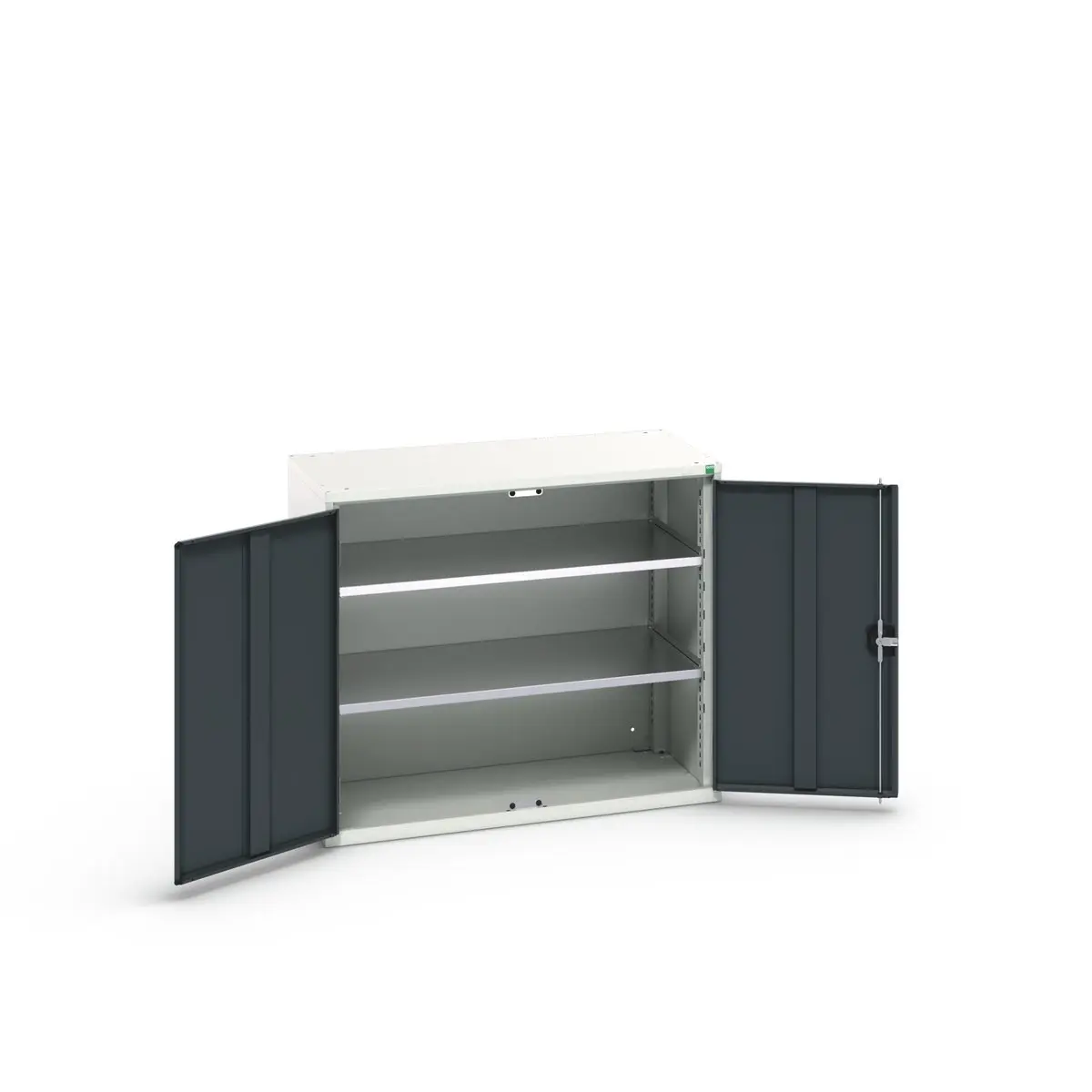 Produktfoto 1 von Bott Schrank Typ Regalschrank Bodenmontage 2 Tür/en 2 Regal/e 0 Schublade/n Verriegelbar Stahlblech