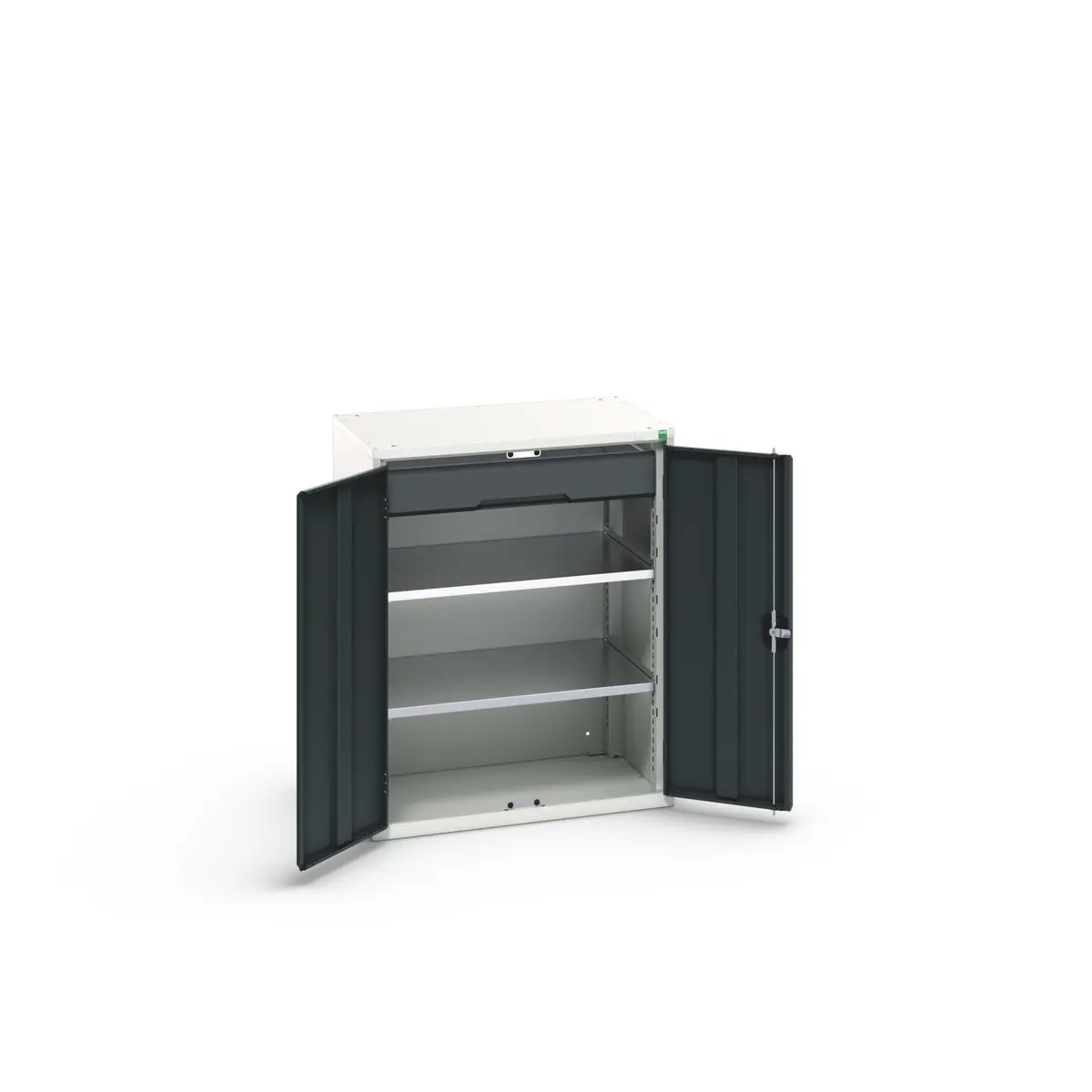 Produktfoto 1 von Bott Schrank Typ Bestückter Schrank Bodenmontage 2 Tür/en 2 Regal/e 1 Schublade/n Verriegelbar Stahlblech