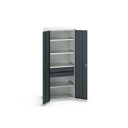 Produktfoto 1 von Bott Schrank Typ Bestückter Schrank Freistehend 2 Tür/en 4 Regal/e 2 Schublade/n 2000 mm 800mm Abschließbar 550 mm