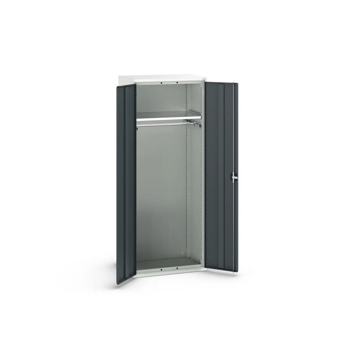 Produktfoto 1 von Bott Schrank Typ Bestückter Schrank Freistehend 2 Tür/en 1 Regal/e 0 Schublade/n 2000 mm 800 mm Ja 550 mm Stahlblech
