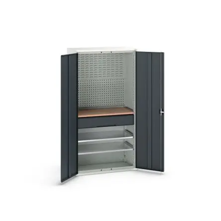 Produktfoto 1 von Bott Schrank Typ Bestückter Schrank Freistehend 2 Tür/en 2 Regal/e 1 Schublade/n 2000 mm 1050mm Abschließbar 550 mm