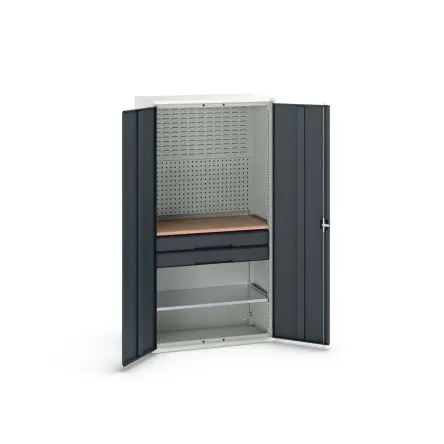 Produktfoto 1 von Bott Schrank Typ Bestückter Schrank Freistehend 2 Tür/en 1 Regal/e 2 Schublade/n 2000 mm 1050mm Abschließbar 550 mm