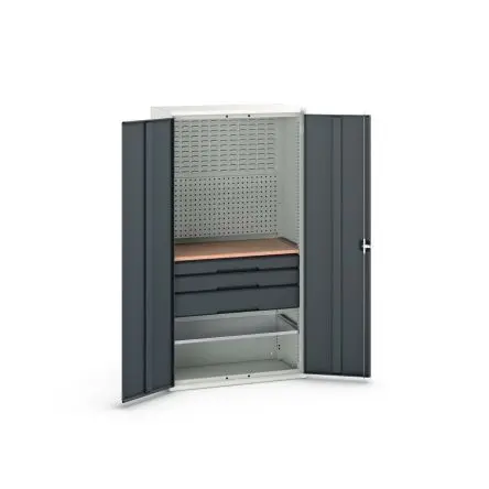 Produktfoto 1 von Bott Schrank Typ Bestückter Schrank Freistehend 2 Tür/en 1 Regal/e 2 Schublade/n 2000 mm 1050mm Abschließbar 550 mm