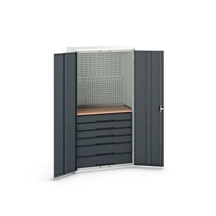 Produktfoto 1 von Bott Schrank Typ Bestückter Schrank Freistehend 2 Tür/en 1 Regal/e 6 Schublade/n 2000 mm 1050mm Abschließbar 550 mm