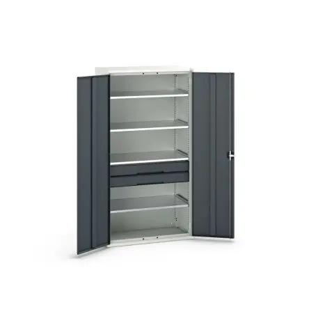Produktfoto 1 von Bott Schrank Typ Bestückter Schrank Freistehend 2 Tür/en 4 Regal/e 2 Schublade/n 2000 mm 1050mm Abschließbar 550 mm