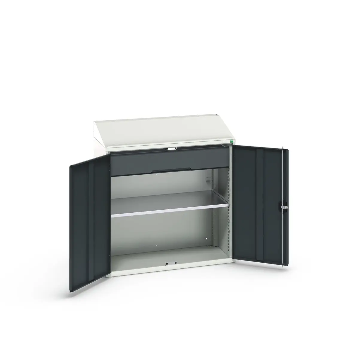 Produktfoto 1 von Bott Schrank Typ Schrank mit Ablage Freistehend 2 Tür/en 1 Regal/e 1 Schublade/n 1130 mm 1050 mm Ja 550 mm Stahlblech