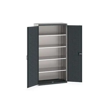 Produktfoto 1 von Bott Schrank Typ Schrank mit Ablage Freistehend 2 Tür/en 4 Regal/e 0 Schublade/n 2000 mm 1050mm Abschließbar 525 mm