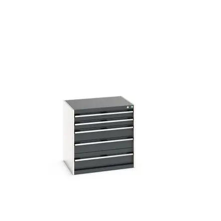 Produktfoto 1 von Bott 5 Stahl Schrank Anthrazit, Hellgrau, 800 mm x 800mm x 650 mm