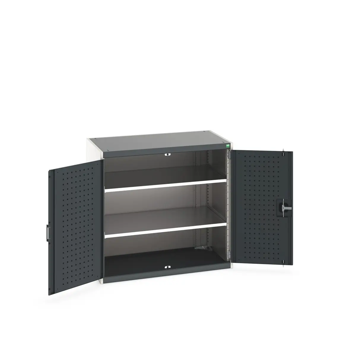 Produktfoto 1 von Bott Schrank Typ Schrank mit Ablage Freistehend 2 Tür/en 2 Regal/e 0 Schublade/n 1000 mm 1050 mm Ja 650 mm Stahlblech
