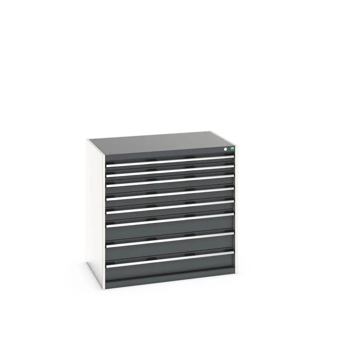 Bott 8 Stahl Schrank Blau, Grau, 1000 mm x 1050 mm x 750 mm