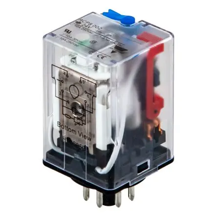 Produktfoto 1 von Carlo Gavazzi RCP Leistungsrelais 48V dc Spule 2-poliger Umschalter 10A 1.8 kΩ 1.4 W