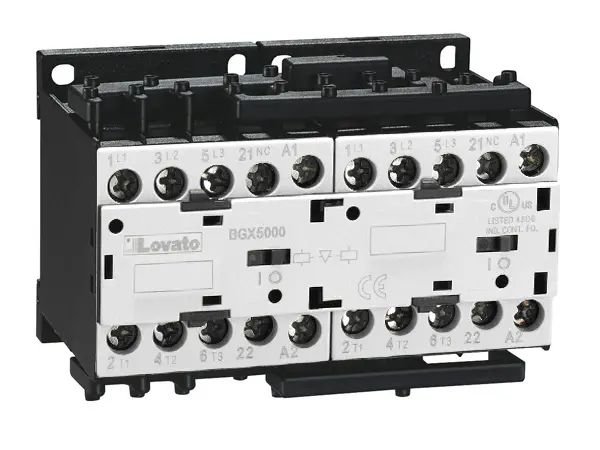 Produktfoto 1 von Lovato 11BG Wendeschütz 24 V-Spule, 3-polig, 440V / 12 A 5.7 kW 1 Öffner Umkehrend 1-Hilfskontakte