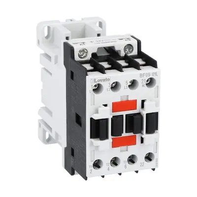 Lovato BF09 Schütz 24 V-Spule, 3-polig, 440V / 9 A 24 V 4.8 kW 1 Öffner