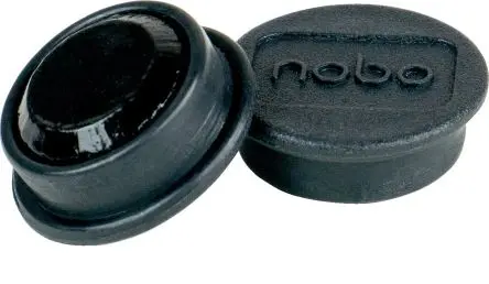 Produktfoto 1 von Nobo Whiteboard-Magnet, Schwarz, 80 g