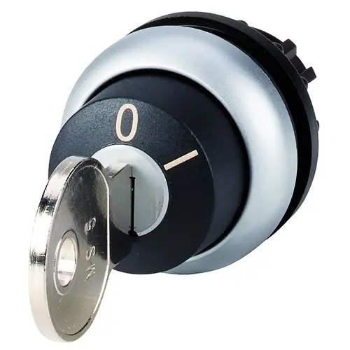 Produktfoto 1 von Eaton M22 Schlüsselschalter 22.5 mm 2 Positionen Flach