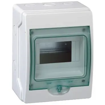 Produktfoto 1 von Schneider Electric Mureva Schaltschrank Glatt, 1-fach, Polymer, 159mm IEC, 112 mm IP65, 56 mm SMD, 200 mm, Hellgrau