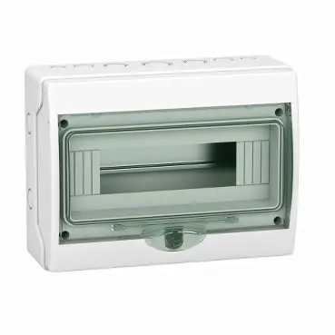 Produktfoto 1 von Schneider Electric Mureva Schaltschrank Glatt, 1-fach, Polymer, 267mm IEC, 112 mm IP65, 56 mm SMD, 200 mm, Hellgrau