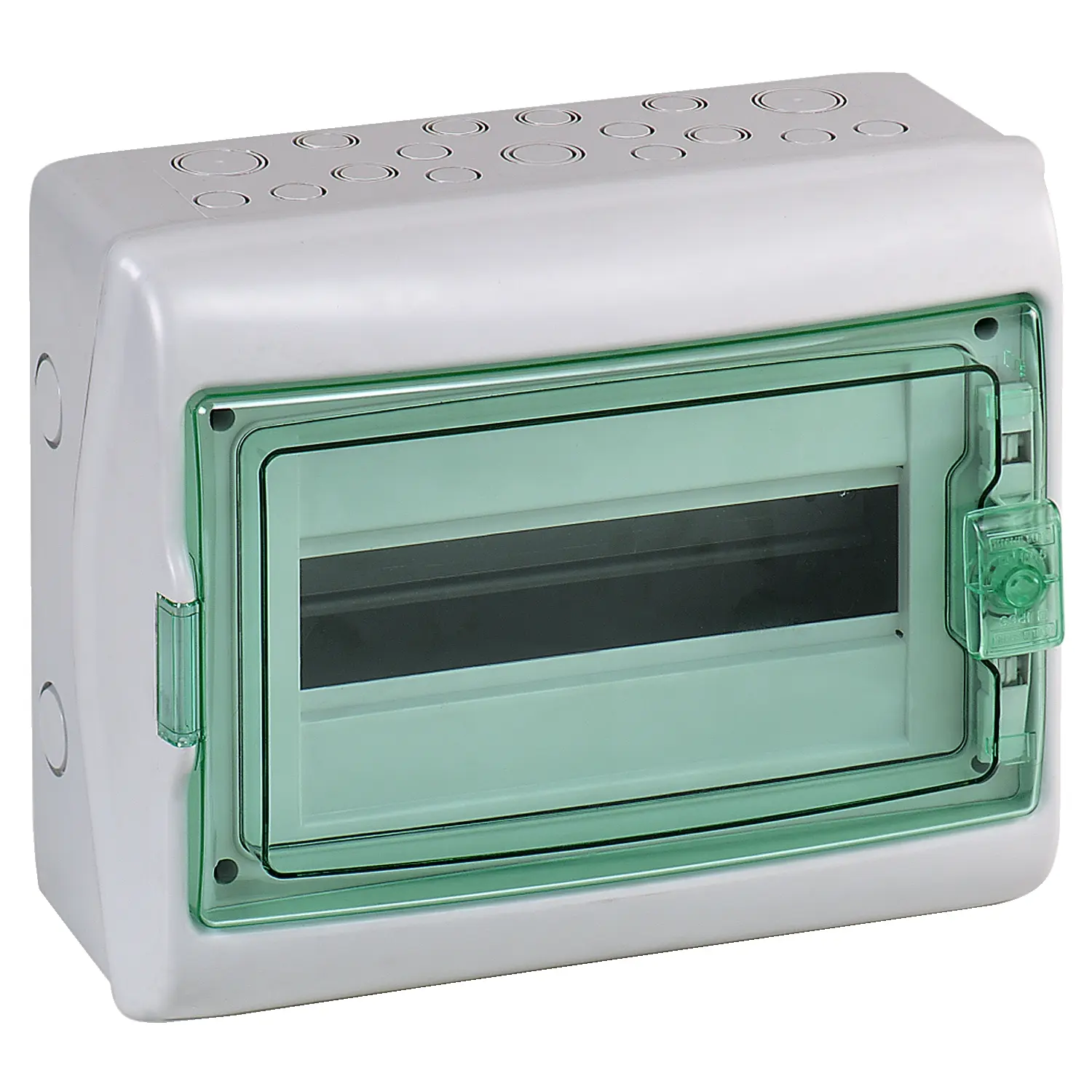 Produktfoto 1 von Schneider Electric Mureva Schaltschrank Glatt, 1-fach, Polymer, 448 mm IEC, 160 mm IP65, 88 mm SMD, 280 mm, Hellgrau