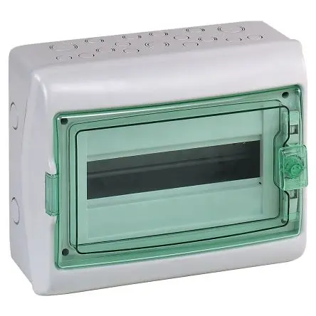 Produktfoto 1 von Schneider Electric Mureva Schaltschrank Glatt, 1-fach, Polymer, 448mm IEC, 160 mm IP65, 88 mm SMD, 280 mm, Hellgrau