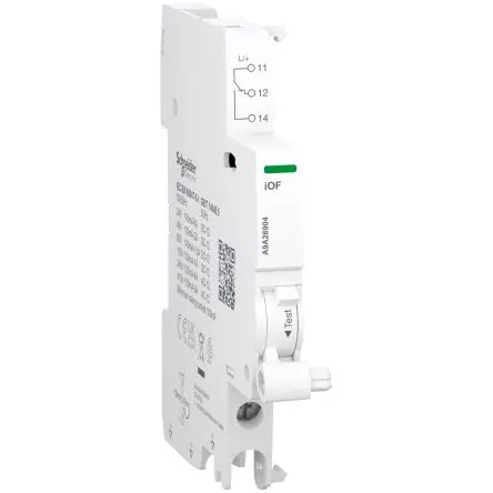 Produktfoto 1 von Schneider Electric Acti9 Auxiliaires Hilfskontakt 1-polig, 1 Wechsler mit Schraubanschlussklemme Anschluss 6 A, 240V
