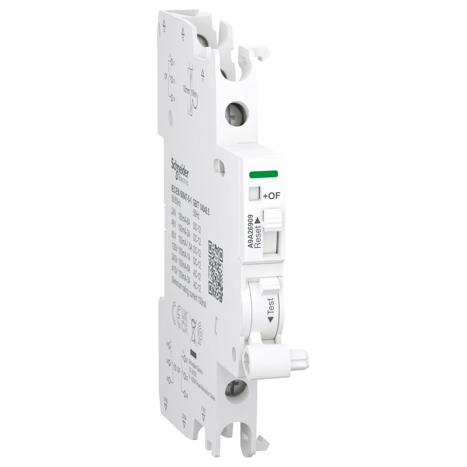 Schneider Electric A9A Hilfskontakt 2-polig Acti9, 2 Wechsler Klemmbefestigung mit Schraube Anschluss 6 A, 240 V