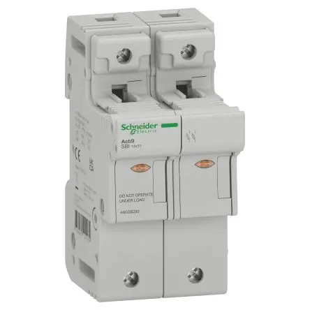 Produktfoto 1 von Schneider Electric Acti9 Fusible Sicherungsschalter-Trennschalter / 2-polig Umschlossen, 14 x 51 mm Sicherungsgröße