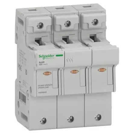 Produktfoto 1 von Schneider Electric Acti9 Fusible Sicherungsschalter-Trennschalter / 3-polig Umschlossen, 14 x 51 mm Sicherungsgröße