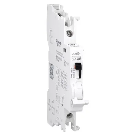 Produktfoto 1 von Schneider Electric Acti9 Auxiliaires Hilfskontakt 2-polig, 2 Wechsler mit Schraubanschlussklemme Anschluss 6 A, 250V