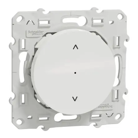 Produktfoto 1 von Schneider Electric Wiser Drucktaster Tastschaltereinsatz, 1 Wege Weiß IP20 4A, Kunststoff