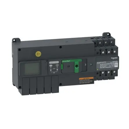 Produktfoto 1 von Schneider Electric TransferPacT TransferPacT Elektronischer Schutzschalter 400V, 63A DIN-Hutschiene 5000 A, Typ AC L.