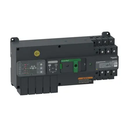 Produktfoto 1 von Schneider Electric TransferPacT TransferPacT Elektronischer Schutzschalter 400V, 63A DIN-Hutschiene 5000 A, Typ AC L.