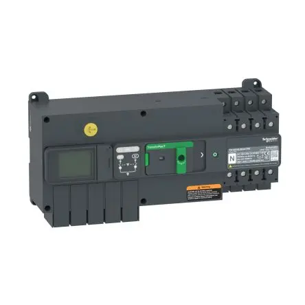 Produktfoto 1 von Schneider Electric TransferPacT TransferPacT Elektronischer Schutzschalter 400V, 63A DIN-Hutschiene 5000 A, Typ AC L.
