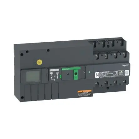 Produktfoto 1 von Schneider Electric TransferPacT TransferPacT Elektronischer Schutzschalter 400V, 160A DIN-Hutschiene 10000 A, Typ AC L.