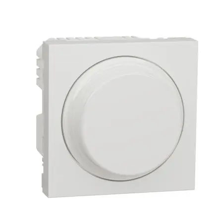 Produktfoto 1 von Schneider Electric New Unica Dreh-Dimmerschalter, 200 W 230V ac 16A 1-polig 1 Auslässe H. 45 mm B. 45mm T. 47 mm