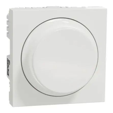 Produktfoto 1 von Schneider Electric Wiser Dreh-Dimmerschalter, 200 W 230V ac 16A 10-polig 1 Auslässe H. 45 mm B. 45mm T. 48 mm