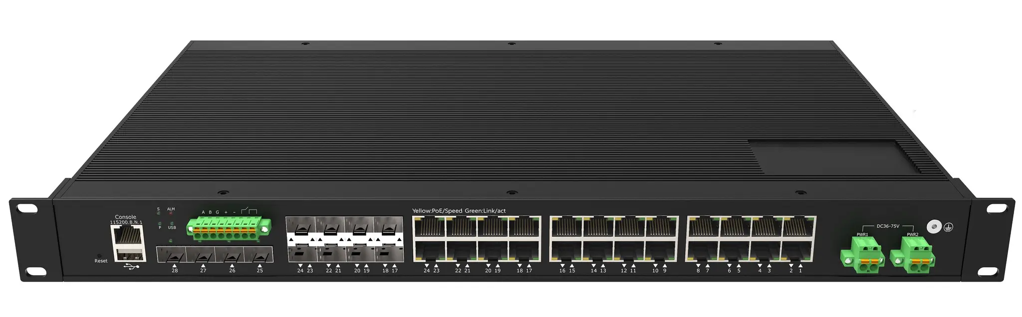 Produktfoto 1 von RS PRO Ethernet-Switch 16-Port Managed RJ-45