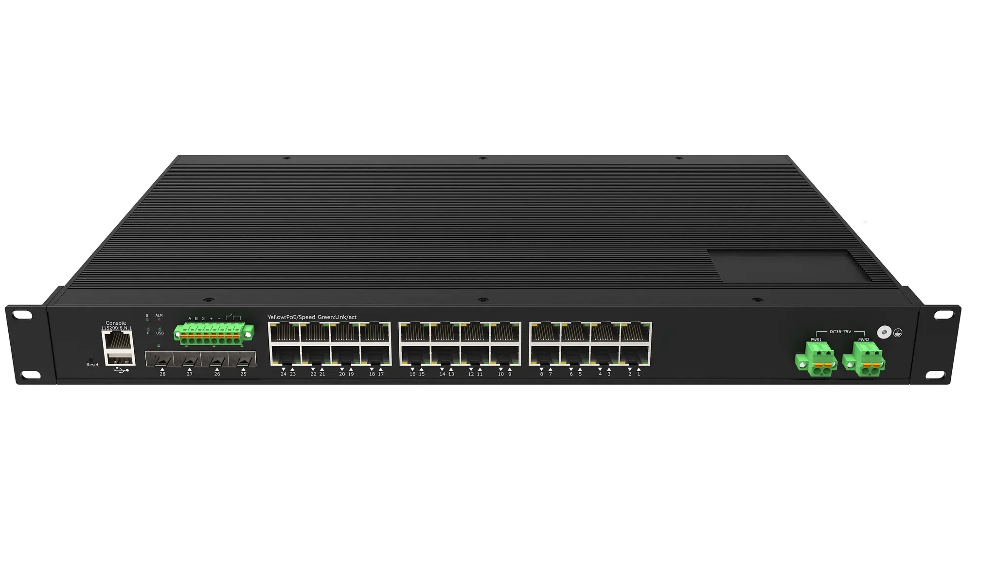 Produktfoto 1 von RS PRO Ethernet-Switch 24-Port Managed RJ-45