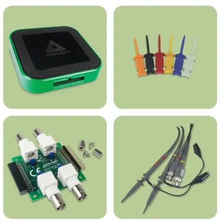 Produktfoto 1 von Digilent Analog Discovery 3 Speicher tragbar Oszilloskop 30 MHz 16-Kanal