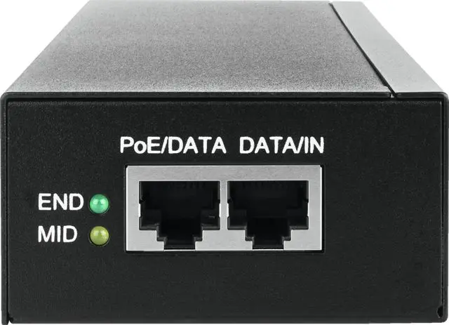 Produktfoto 1 von ABUS Security-Center PoE Injektor 100/240 V ac Input 60 W 1 Port 180 mm L. 70 mm B. 36 mm T.