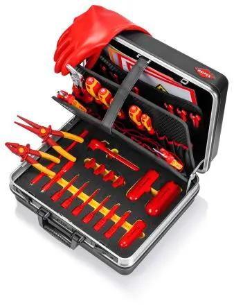 Produktfoto 1 von Knipex VDE 1000V zugelassen Werkzeugkit für Elektrofahrzeuge Werkzeugkoffer, Tasche 29-teilig