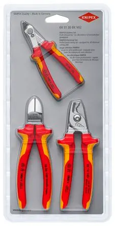 Produktfoto 1 von Knipex Knipex Ohne abgeflachte Kante Zangensatz Schließer (NO) 340mm