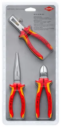 Produktfoto 1 von Knipex VDE 1000V zugelassen Elektrisch Werkzeugsatz, ohne 3-teilig