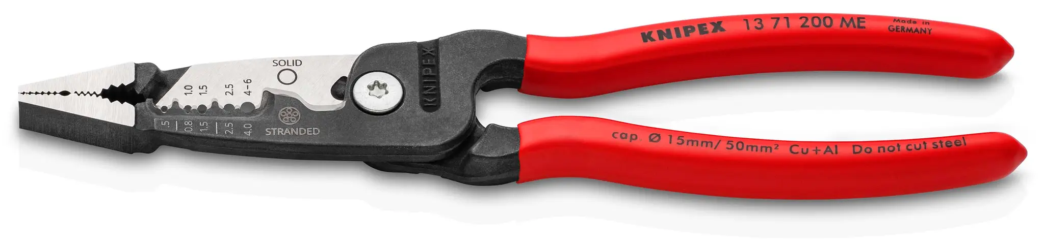 Produktfoto 1 von Knipex Knipex 13 Abisolierer, Flach, 200 mm