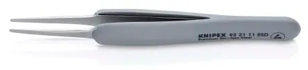 Produktfoto 1 von Knipex Edelstahl Pinzette, 123mm, Spitze Fein Antimagnetisch ESD-Sicherheit