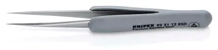 Produktfoto 1 von Knipex Edelstahl Pinzette, 112mm, Spitze Fein Antimagnetisch ESD-Sicherheit